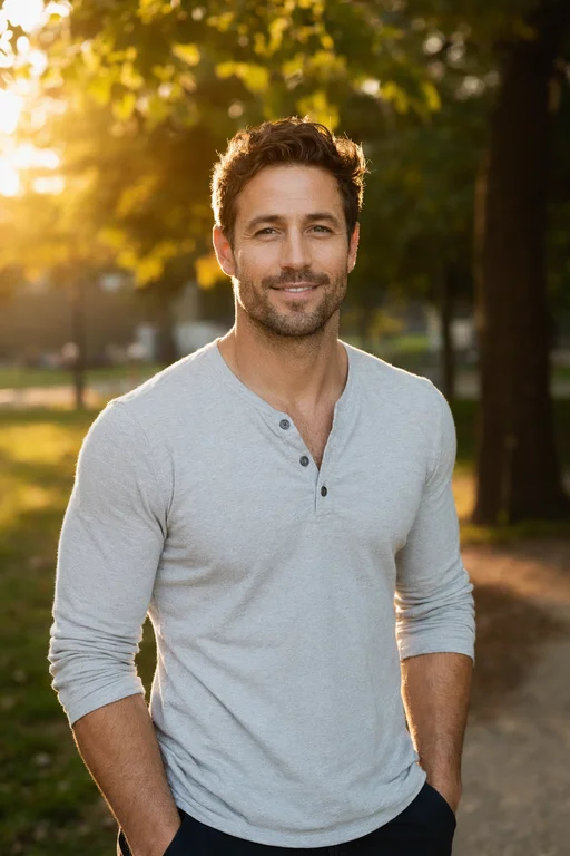 AI dating photo - park